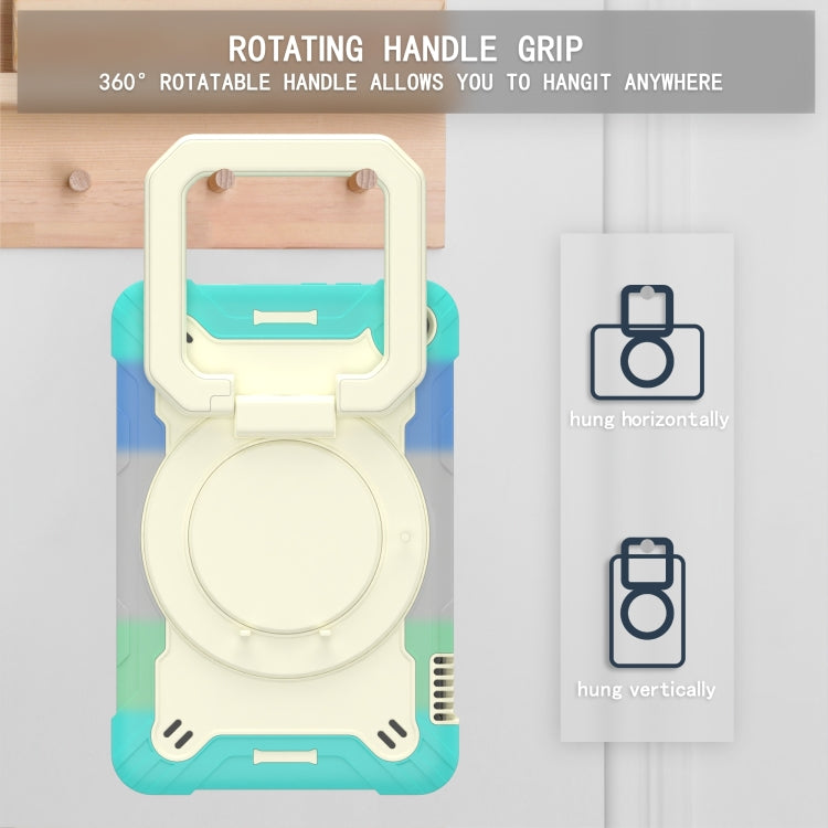 For Amazon Kindle Fire 7 2022 Silicone + PC Bracelet Holder Tablet Case(Bright Green) - Amazon by buy2fix | Online Shopping UK | buy2fix