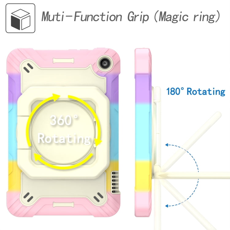 For Amazon Kindle Fire 7 2022 Silicone + PC Bracelet Holder Tablet Case(Bright Pink) - Amazon by buy2fix | Online Shopping UK | buy2fix