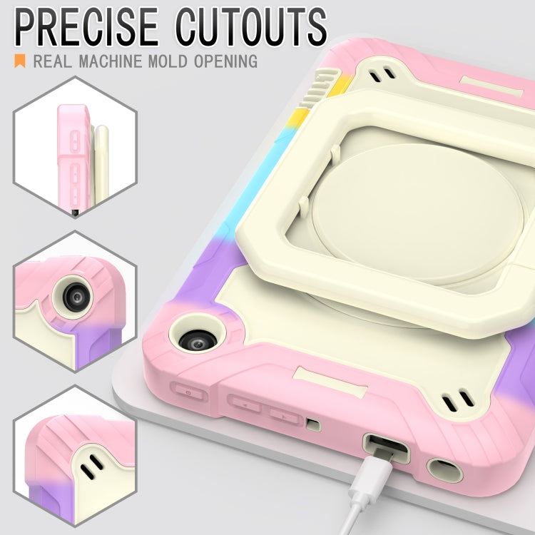 For Amazon Kindle Fire 7 2022 Silicone + PC Bracelet Holder Tablet Case(Bright Pink) - Amazon by buy2fix | Online Shopping UK | buy2fix