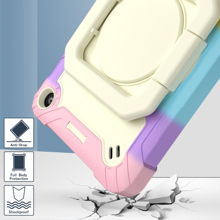 For Amazon Kindle Fire 7 2022 Silicone + PC Bracelet Holder Tablet Case(Bright Pink) - Amazon by buy2fix | Online Shopping UK | buy2fix