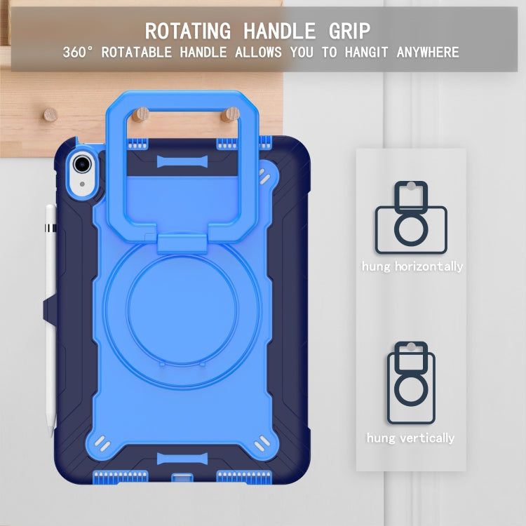 For iPad 2025 / 2022 Silicone + PC Bracelet Holder Tablet Case(Navy Blue + Blue) - iPad 2025 / 2022 Cases by buy2fix | Online Shopping UK | buy2fix