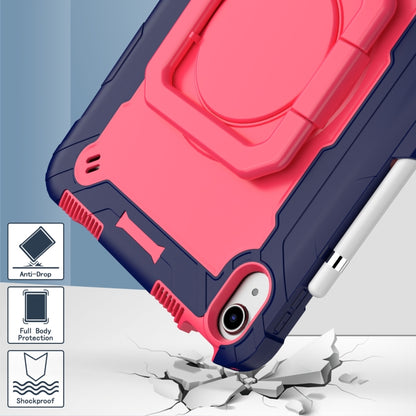 For iPad 2025 / 2022 Silicone + PC Bracelet Holder Tablet Case(Navy Blue + Rose Red) - iPad 2025 / 2022 Cases by buy2fix | Online Shopping UK | buy2fix