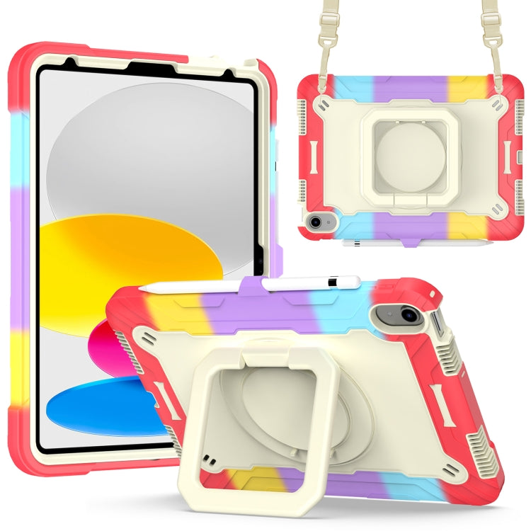 For iPad 2025 / 2022 Silicone + PC Bracelet Holder Tablet Case(Bright Red) - iPad 2025 / 2022 Cases by buy2fix | Online Shopping UK | buy2fix