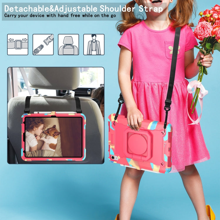 For iPad 2025 / 2022 Silicone + PC Bracelet Holder Tablet Case(Bright Red) - iPad 2025 / 2022 Cases by buy2fix | Online Shopping UK | buy2fix