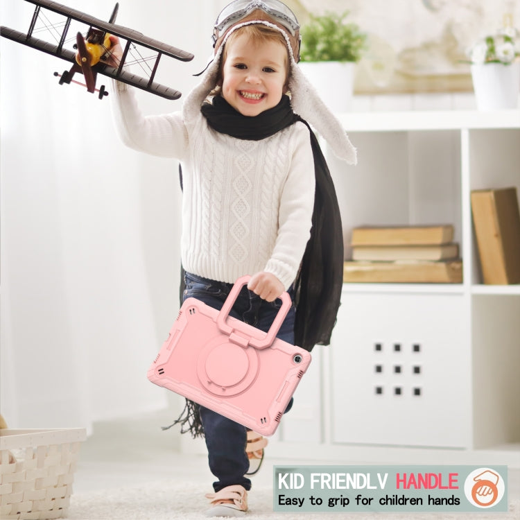 For Lenovo Tab M10 Plus 10.6 3rd Gen 2022 Silicone + PC Bracelet Holder Tablet Case(Rose Gold) - Lenovo by buy2fix | Online Shopping UK | buy2fix