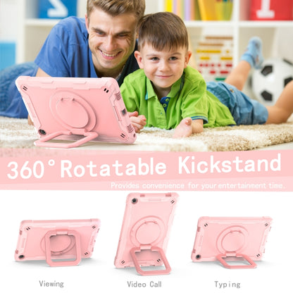 For Lenovo Tab M10 Plus 10.6 3rd Gen 2022 Silicone + PC Bracelet Holder Tablet Case(Rose Gold) - Lenovo by buy2fix | Online Shopping UK | buy2fix