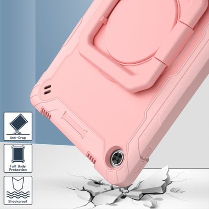 For Lenovo Tab M10 Plus 10.6 3rd Gen 2022 Silicone + PC Bracelet Holder Tablet Case(Rose Gold) - Lenovo by buy2fix | Online Shopping UK | buy2fix