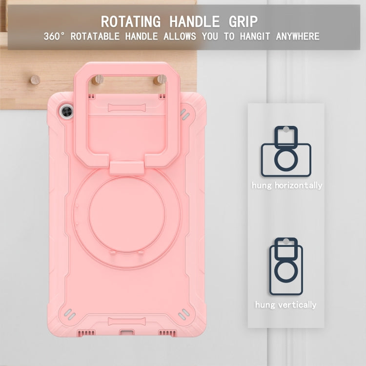 For Lenovo Tab M10 Plus 10.6 3rd Gen 2022 Silicone + PC Bracelet Holder Tablet Case(Rose Gold) - Lenovo by buy2fix | Online Shopping UK | buy2fix