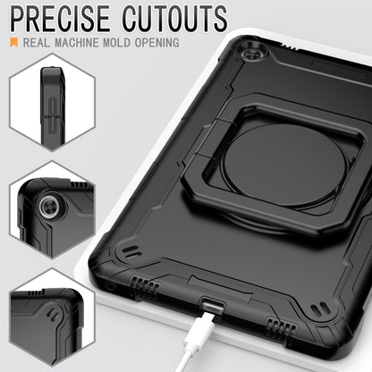 For Lenovo Tab M10 Plus 10.6 3rd Gen 2022 Silicone + PC Bracelet Holder Tablet Case(Black) - Lenovo by buy2fix | Online Shopping UK | buy2fix