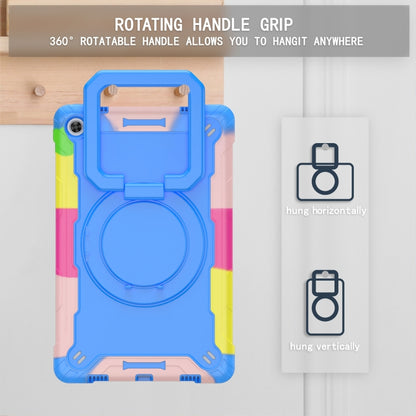 For Lenovo Tab M10 Plus 10.6 3rd Gen 2022 Silicone + PC Bracelet Holder Tablet Case(Camouflage + Blue) - Lenovo by buy2fix | Online Shopping UK | buy2fix