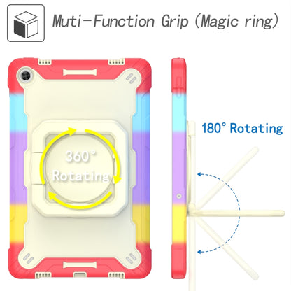 For Lenovo Tab M10 Plus 10.6 3rd Gen 2022 Silicone + PC Bracelet Holder Tablet Case(Bright Red) - Lenovo by buy2fix | Online Shopping UK | buy2fix