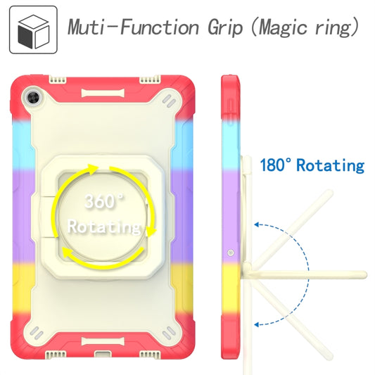 For Lenovo Tab M10 Plus 10.6 3rd Gen 2022 Silicone + PC Bracelet Holder Tablet Case(Bright Red) - Lenovo by buy2fix | Online Shopping UK | buy2fix