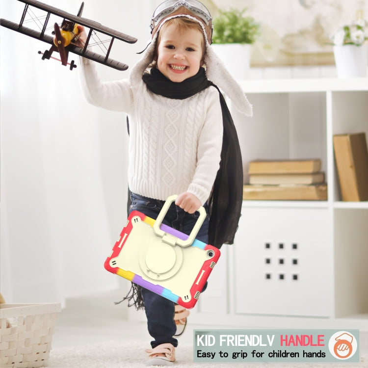 For Lenovo Tab M10 Plus 10.6 3rd Gen 2022 Silicone + PC Bracelet Holder Tablet Case(Bright Red) - Lenovo by buy2fix | Online Shopping UK | buy2fix