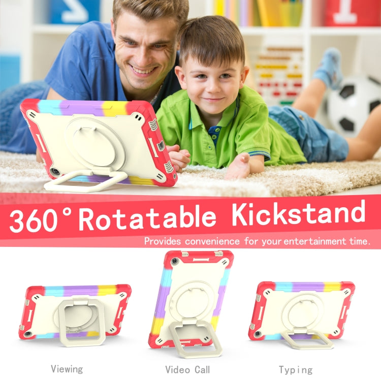 For Lenovo Tab M10 Plus 10.6 3rd Gen 2022 Silicone + PC Bracelet Holder Tablet Case(Bright Red) - Lenovo by buy2fix | Online Shopping UK | buy2fix