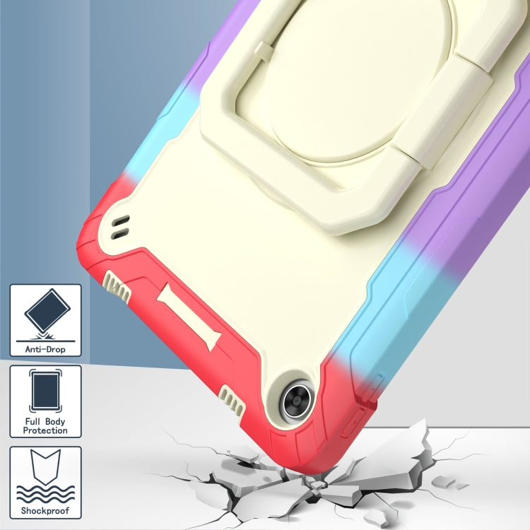 For Lenovo Tab M10 Plus 10.6 3rd Gen 2022 Silicone + PC Bracelet Holder Tablet Case(Bright Red) - Lenovo by buy2fix | Online Shopping UK | buy2fix