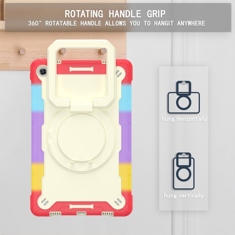 For Lenovo Tab M10 Plus 10.6 3rd Gen 2022 Silicone + PC Bracelet Holder Tablet Case(Bright Red) - Lenovo by buy2fix | Online Shopping UK | buy2fix