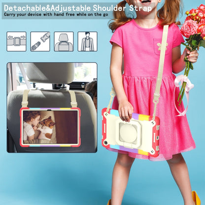 For Lenovo Tab M10 Plus 10.6 3rd Gen 2022 Silicone + PC Bracelet Holder Tablet Case(Bright Red) - Lenovo by buy2fix | Online Shopping UK | buy2fix