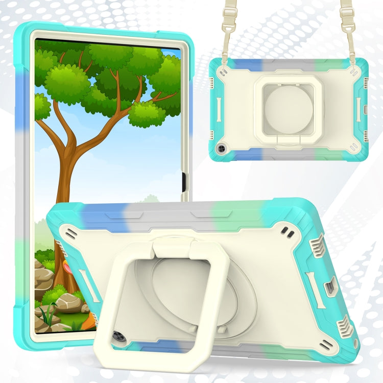 For Lenovo Tab M10 Plus 10.6 3rd Gen 2022 Silicone + PC Bracelet Holder Tablet Case(Bright Green) - Lenovo by buy2fix | Online Shopping UK | buy2fix