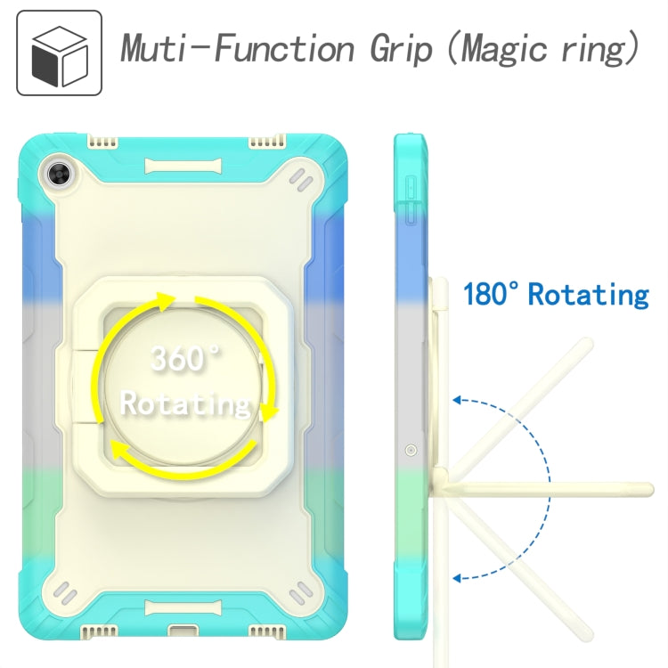 For Lenovo Tab M10 Plus 10.6 3rd Gen 2022 Silicone + PC Bracelet Holder Tablet Case(Bright Green) - Lenovo by buy2fix | Online Shopping UK | buy2fix