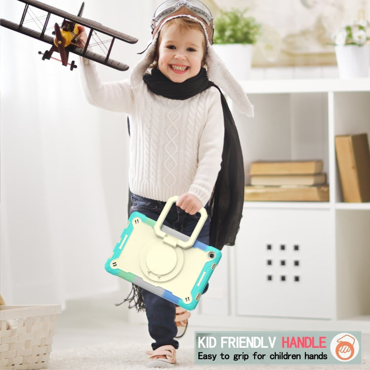 For Lenovo Tab M10 Plus 10.6 3rd Gen 2022 Silicone + PC Bracelet Holder Tablet Case(Bright Green) - Lenovo by buy2fix | Online Shopping UK | buy2fix