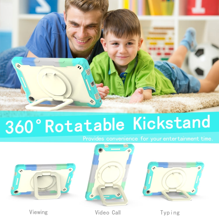 For Lenovo Tab M10 Plus 10.6 3rd Gen 2022 Silicone + PC Bracelet Holder Tablet Case(Bright Green) - Lenovo by buy2fix | Online Shopping UK | buy2fix