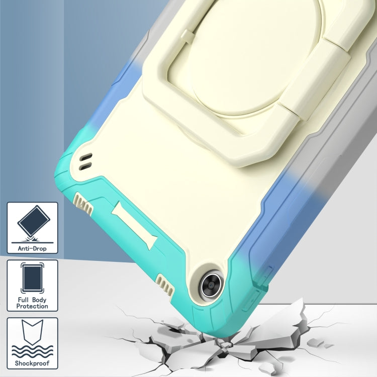 For Lenovo Tab M10 Plus 10.6 3rd Gen 2022 Silicone + PC Bracelet Holder Tablet Case(Bright Green) - Lenovo by buy2fix | Online Shopping UK | buy2fix