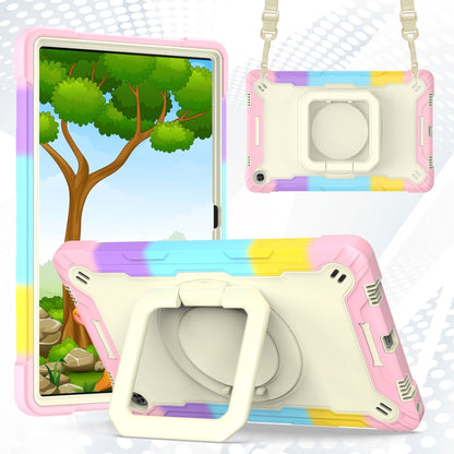 For Lenovo Tab M10 Plus 10.6 3rd Gen 2022 Silicone + PC Bracelet Holder Tablet Case(Bright Pink) - Lenovo by buy2fix | Online Shopping UK | buy2fix