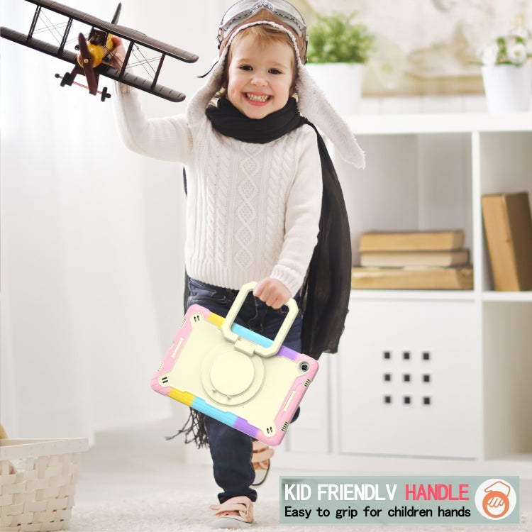 For Lenovo Tab M10 Plus 10.6 3rd Gen 2022 Silicone + PC Bracelet Holder Tablet Case(Bright Pink) - Lenovo by buy2fix | Online Shopping UK | buy2fix