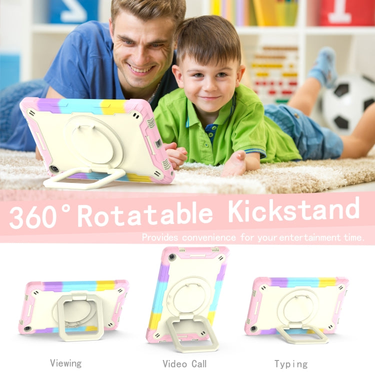 For Lenovo Tab M10 Plus 10.6 3rd Gen 2022 Silicone + PC Bracelet Holder Tablet Case(Bright Pink) - Lenovo by buy2fix | Online Shopping UK | buy2fix