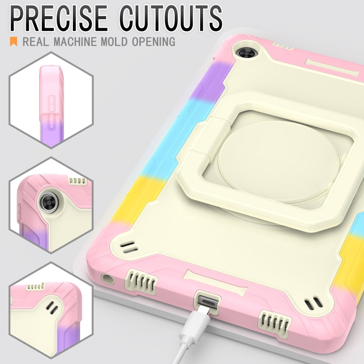 For Lenovo Tab M10 Plus 10.6 3rd Gen 2022 Silicone + PC Bracelet Holder Tablet Case(Bright Pink) - Lenovo by buy2fix | Online Shopping UK | buy2fix