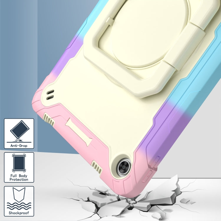 For Lenovo Tab M10 Plus 10.6 3rd Gen 2022 Silicone + PC Bracelet Holder Tablet Case(Bright Pink) - Lenovo by buy2fix | Online Shopping UK | buy2fix