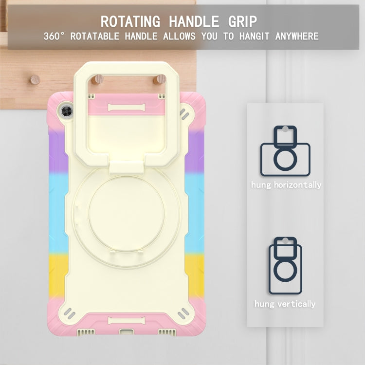 For Lenovo Tab M10 Plus 10.6 3rd Gen 2022 Silicone + PC Bracelet Holder Tablet Case(Bright Pink) - Lenovo by buy2fix | Online Shopping UK | buy2fix