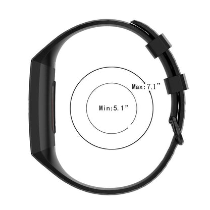 xDfind 18mm Silver Color Buckle TPU Wrist Strap Watch Band for Fitbit Charge 4 / Charge 4 SE / Charge 3 / Charge 3 SE, Size: S(Blue Gray) by xDfind