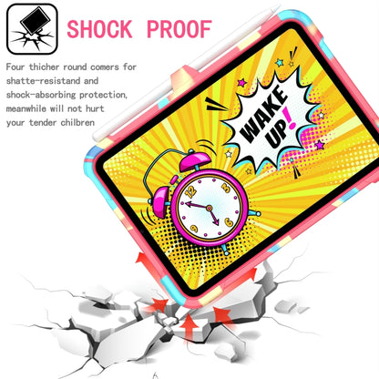 For iPad mini 2024 / mini 6 Silicone + PC Bracelet Holder Tablet Case(Camouflage + Rose Red) - iPad mini 6 Cases by buy2fix | Online Shopping UK | buy2fix