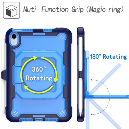 For iPad mini 2024 / mini 6 Silicone + PC Bracelet Holder Tablet Case(Navy Blue + Blue) - iPad mini 6 Cases by buy2fix | Online Shopping UK | buy2fix