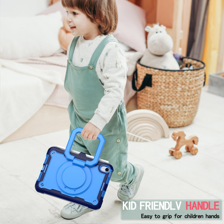 For iPad mini 2024 / mini 6 Silicone + PC Bracelet Holder Tablet Case(Navy Blue + Blue) - iPad mini 6 Cases by buy2fix | Online Shopping UK | buy2fix