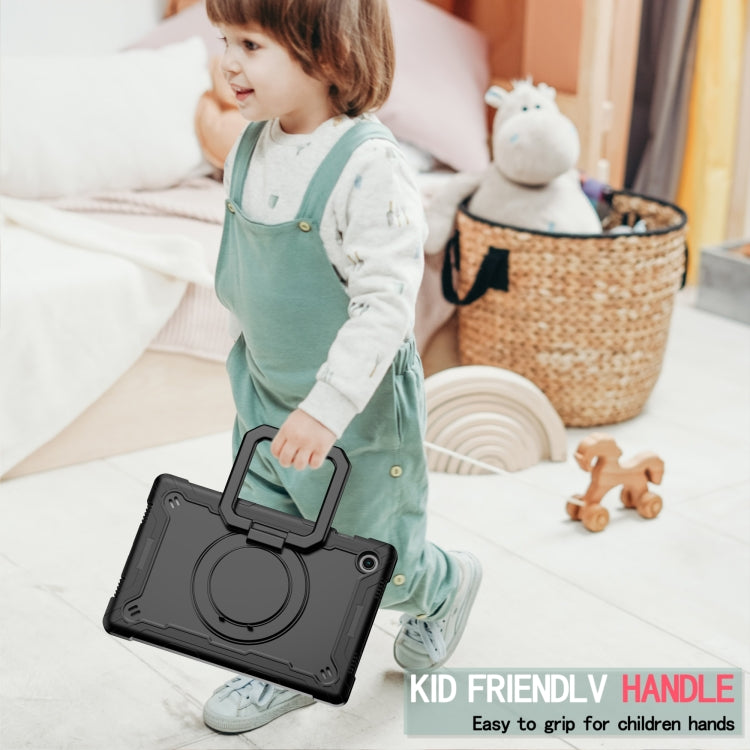 For Samsung Galaxy Tab A8 10.5 2021 Silicone + PC Bracelet Holder Tablet Case(Black) by buy2fix