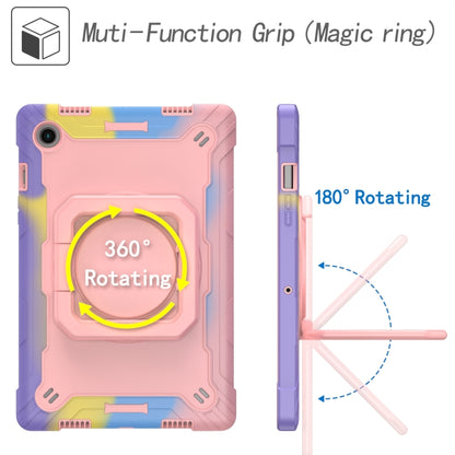 For Samsung Galaxy Tab A8 10.5 2021 Silicone + PC Bracelet Holder Tablet Case(Bright Rose Gold) by buy2fix