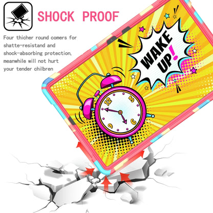 For Samsung Galaxy Tab S7 / S8 Silicone + PC Bracelet Holder Tablet Case(Camouflage + Rose Red) by buy2fix