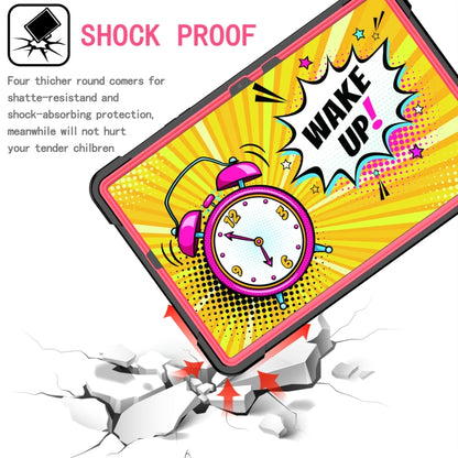 For Samsung Galaxy Tab S7 / S8 Silicone + PC Bracelet Holder Tablet Case(Black + Rose Red) by buy2fix