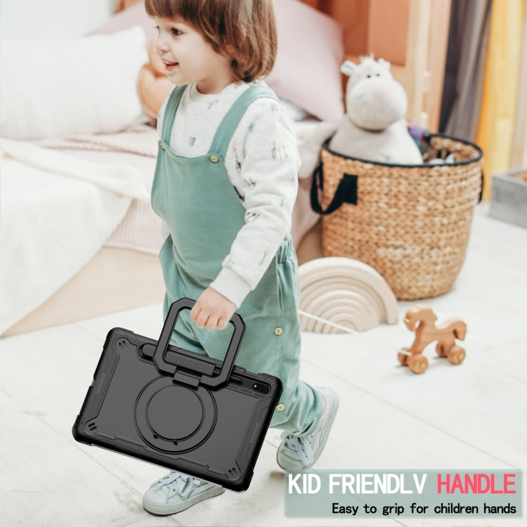 For Samsung Galaxy Tab S7 / S8 Silicone + PC Bracelet Holder Tablet Case(Black) by buy2fix