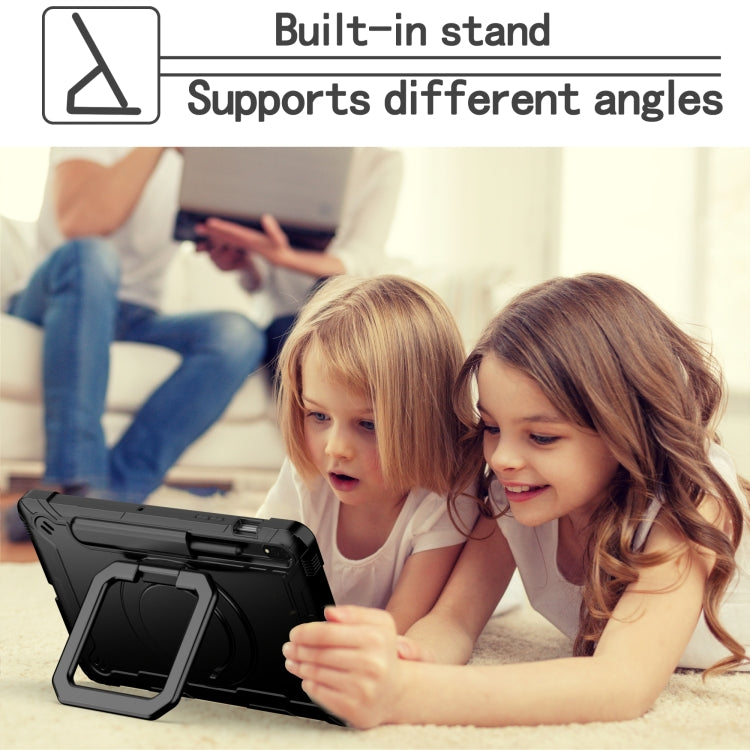 For Samsung Galaxy Tab S7 / S8 Silicone + PC Bracelet Holder Tablet Case(Black) by buy2fix