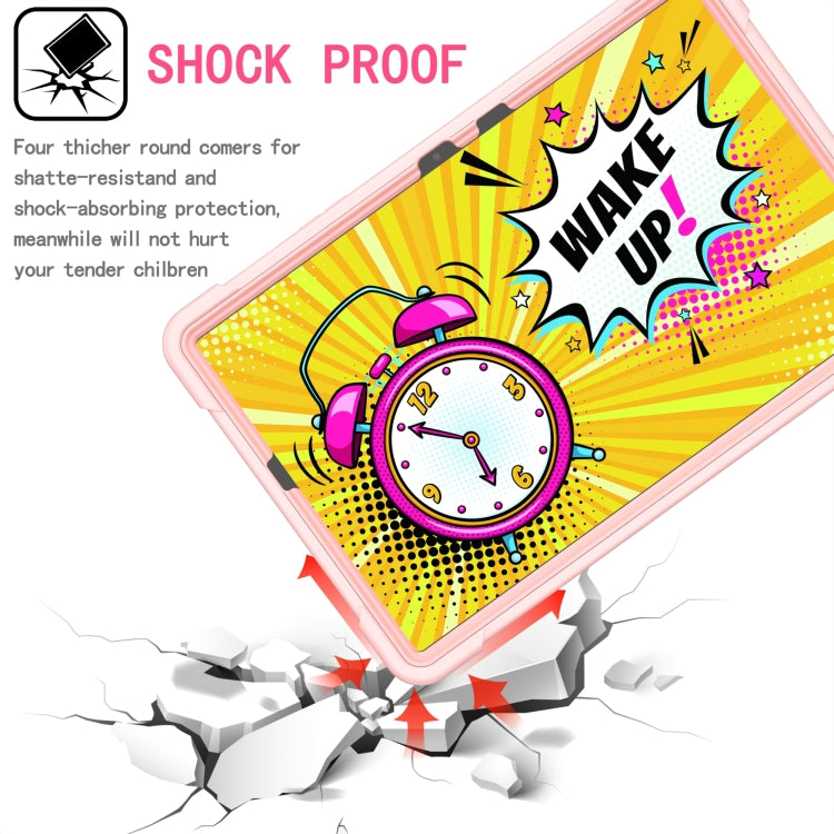 For Samsung Galaxy Tab S7 / S8 Silicone + PC Bracelet Holder Tablet Case(Rose Gold) by buy2fix