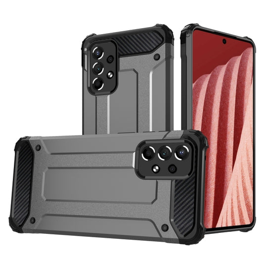 For Samsung Galaxy A73 2022 Magic Armor TPU + PC Combination Phone Case(Grey)