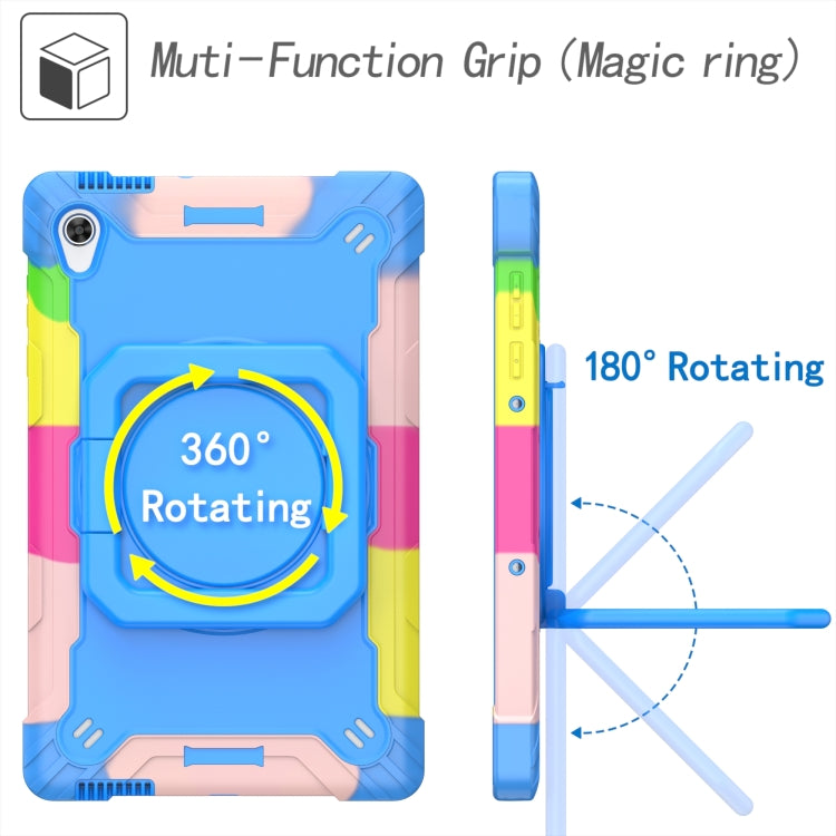 For Lenovo Tab M10 HD 2nd Gen Silicone + PC Bracelet Holder Tablet Case(Camouflage + Blue) - Lenovo by buy2fix | Online Shopping UK | buy2fix