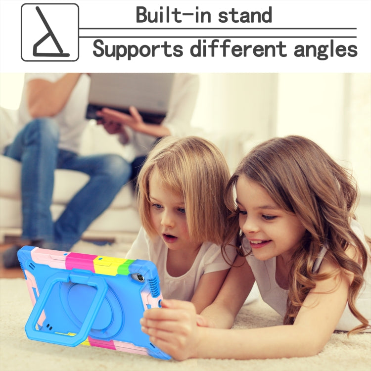 For Lenovo Tab M10 HD 2nd Gen Silicone + PC Bracelet Holder Tablet Case(Camouflage + Blue) - Lenovo by buy2fix | Online Shopping UK | buy2fix