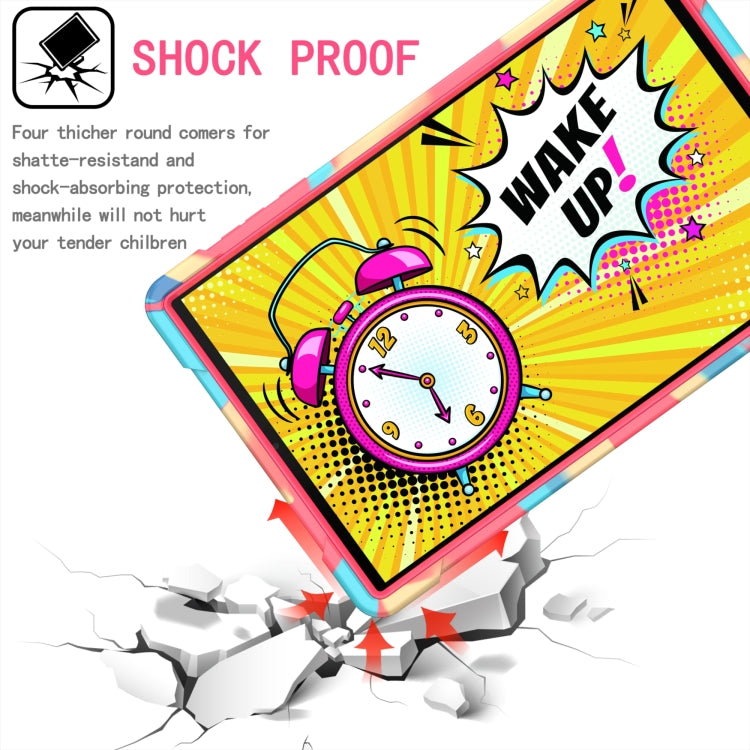 For Lenovo Tab M10 HD 2nd Gen Silicone + PC Bracelet Holder Tablet Case(Camouflage + Rose Red) - Lenovo by buy2fix | Online Shopping UK | buy2fix