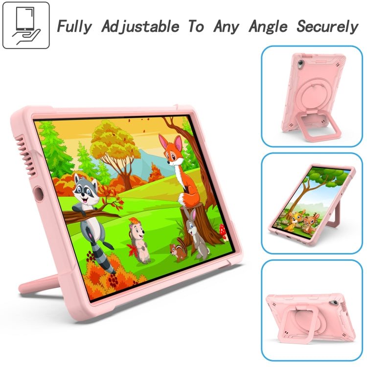 For Lenovo Tab M10 HD 2nd Gen Silicone + PC Bracelet Holder Tablet Case(Rose Gold) - Lenovo by buy2fix | Online Shopping UK | buy2fix