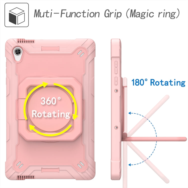 For Lenovo Tab M10 HD 2nd Gen Silicone + PC Bracelet Holder Tablet Case(Rose Gold) - Lenovo by buy2fix | Online Shopping UK | buy2fix