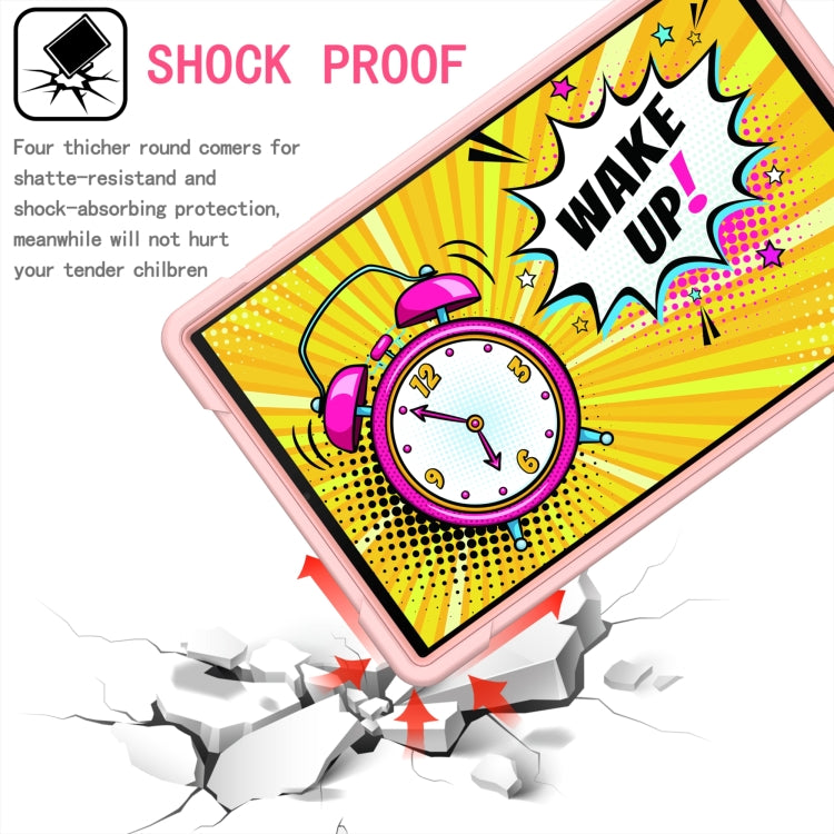 For Lenovo Tab M10 HD 2nd Gen Silicone + PC Bracelet Holder Tablet Case(Rose Gold) - Lenovo by buy2fix | Online Shopping UK | buy2fix